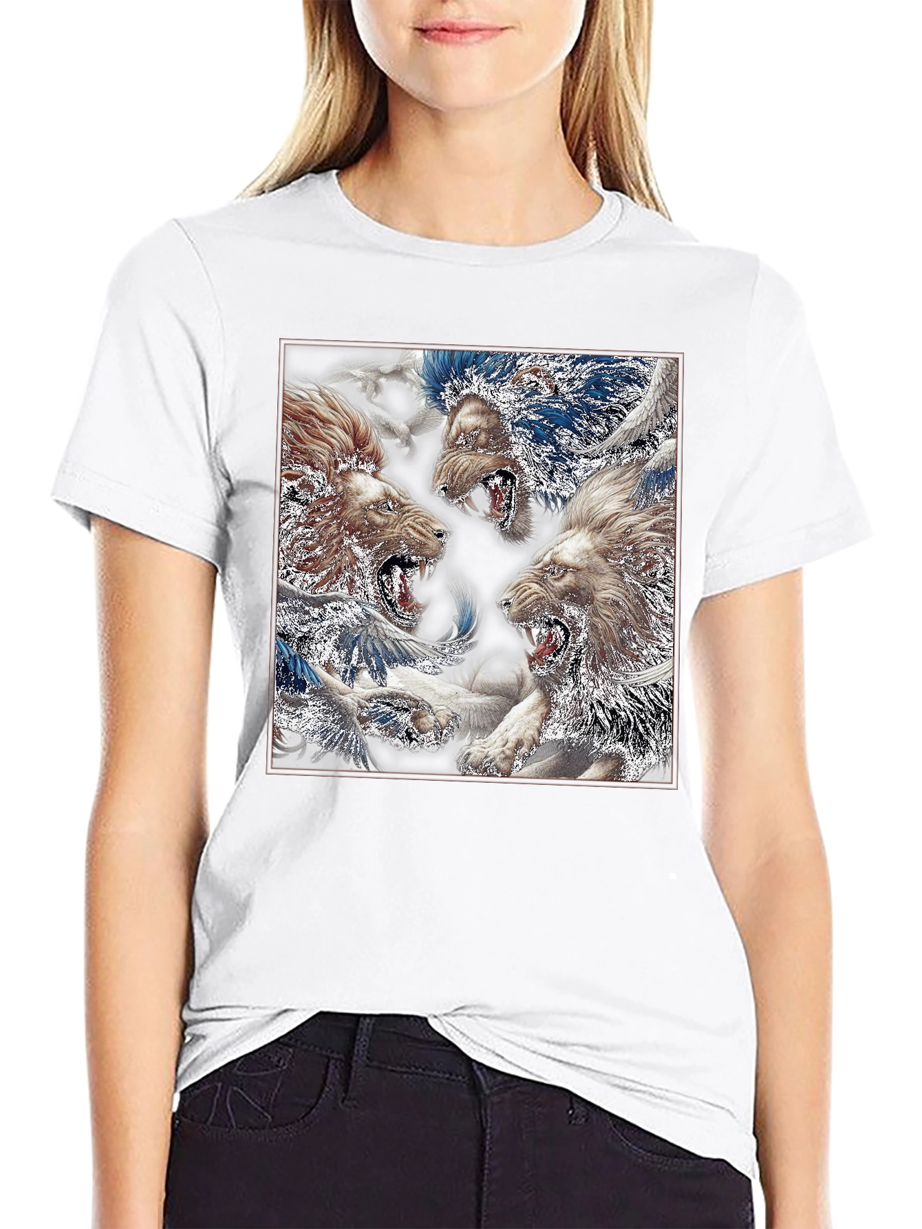 Lion T-Shirt - Graphic Print