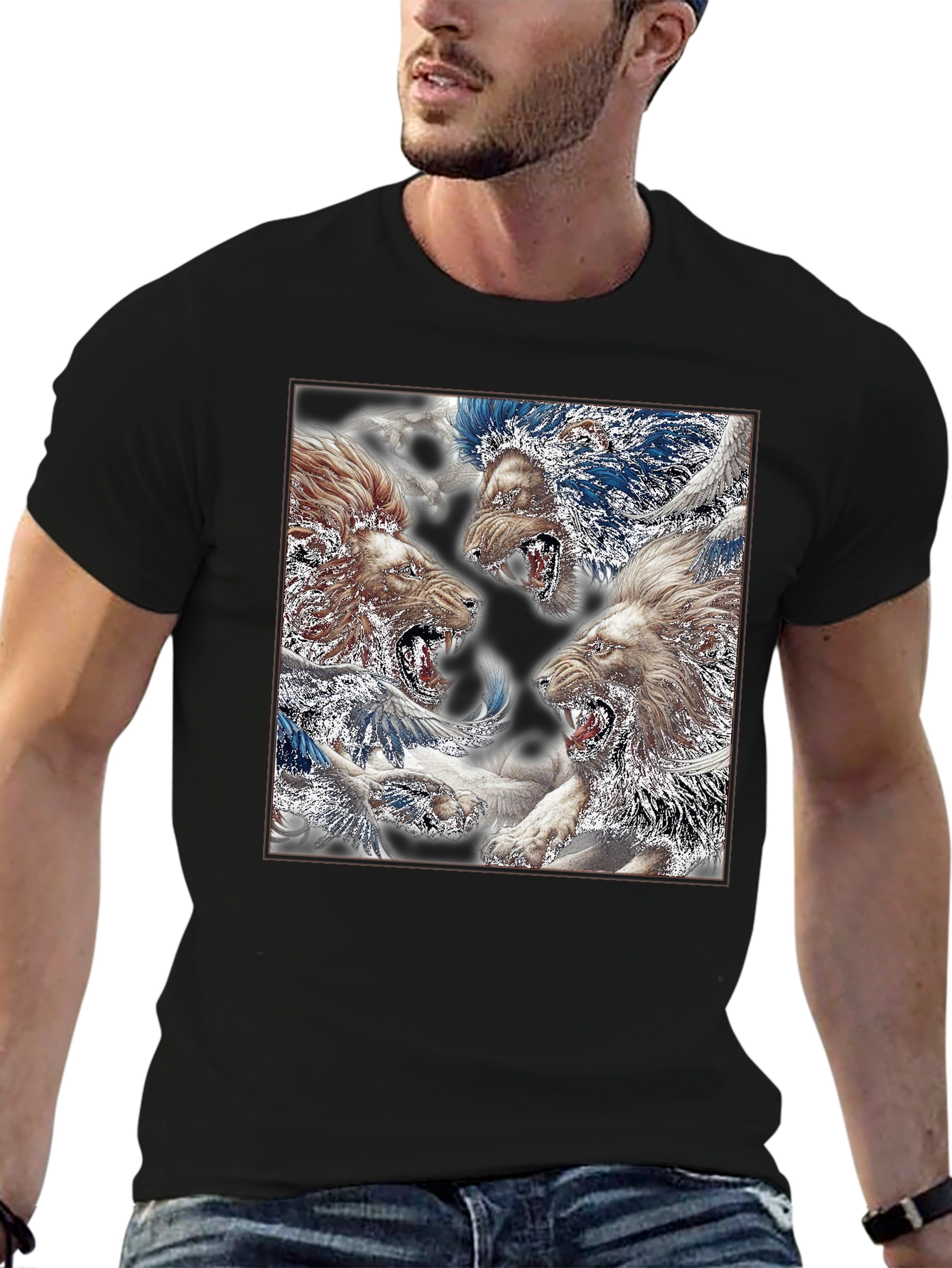 Lion T-Shirt - Graphic Print