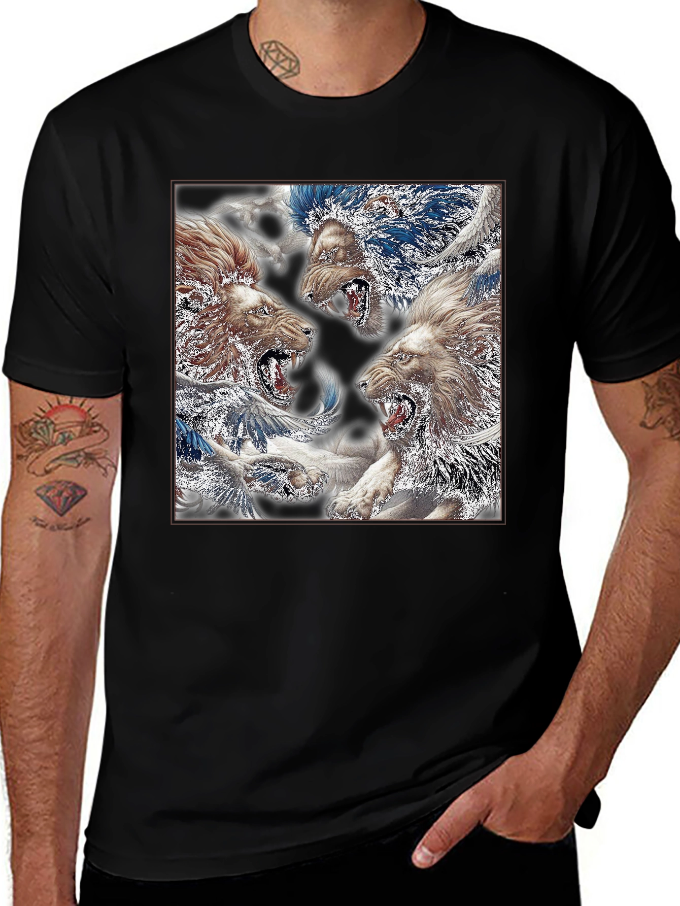 Lion T-Shirt - Graphic Print
