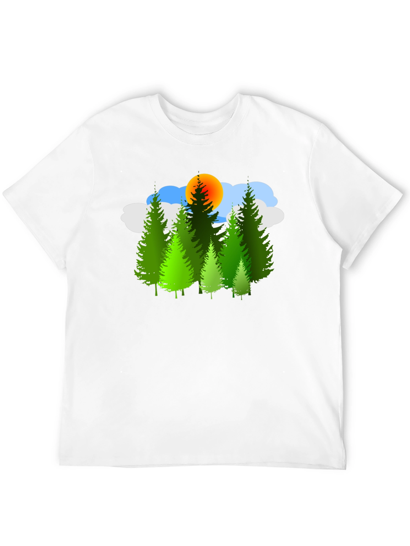 Nature Scene Graphic T-Shirt - Mens Black Tee