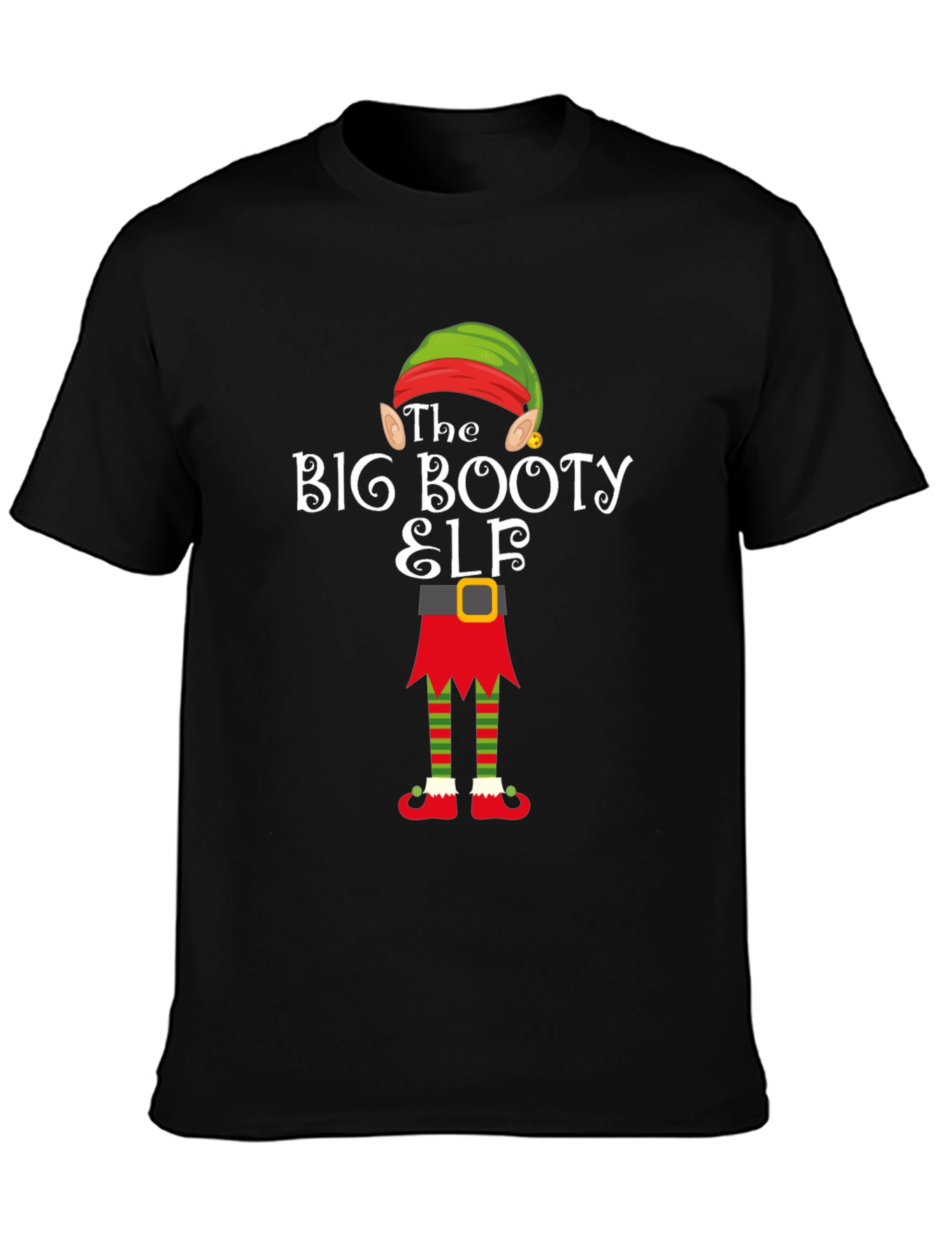 The Big Booty Elf Christmas T-Shirt