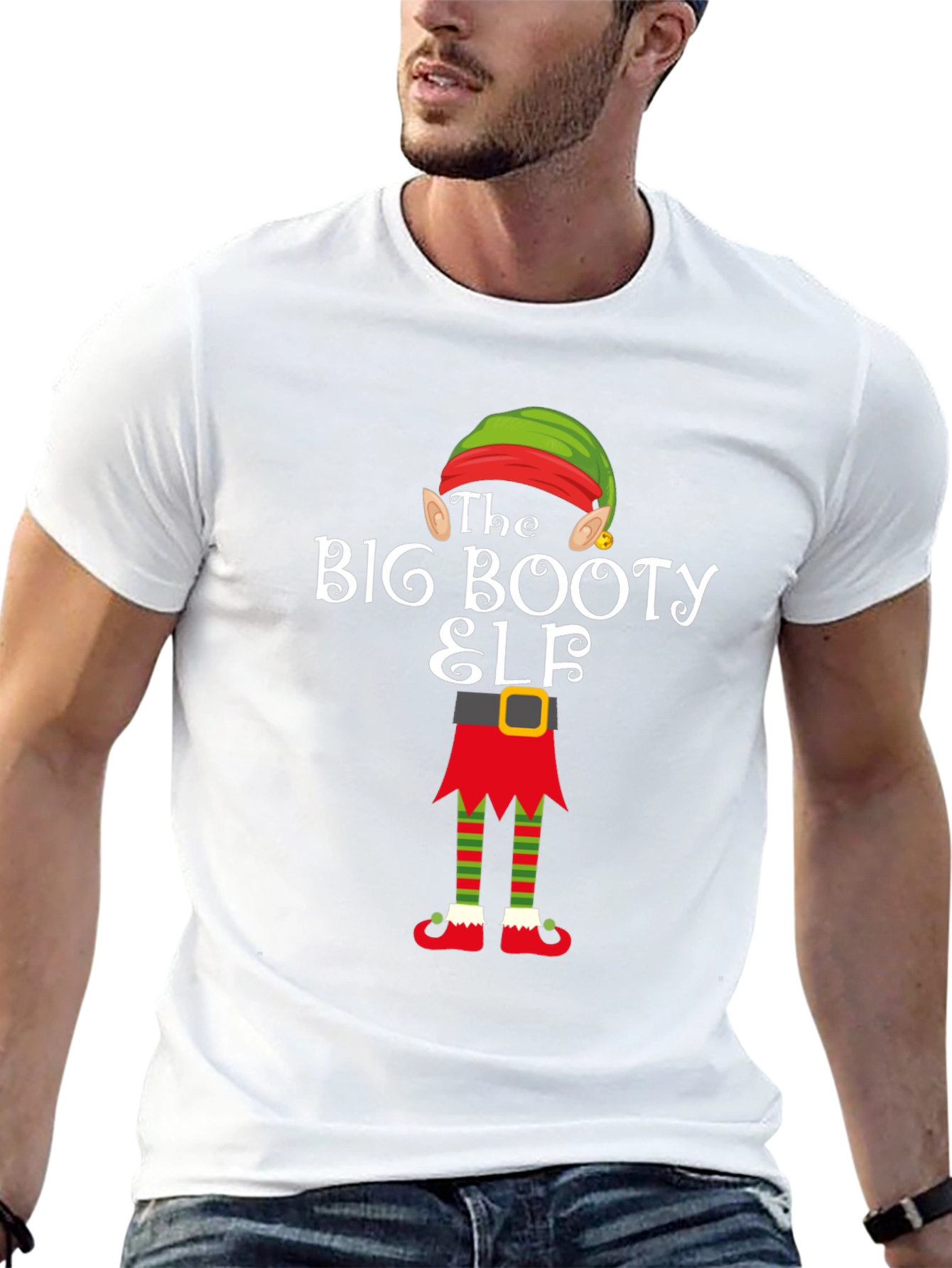 The Big Booty Elf Christmas T-Shirt