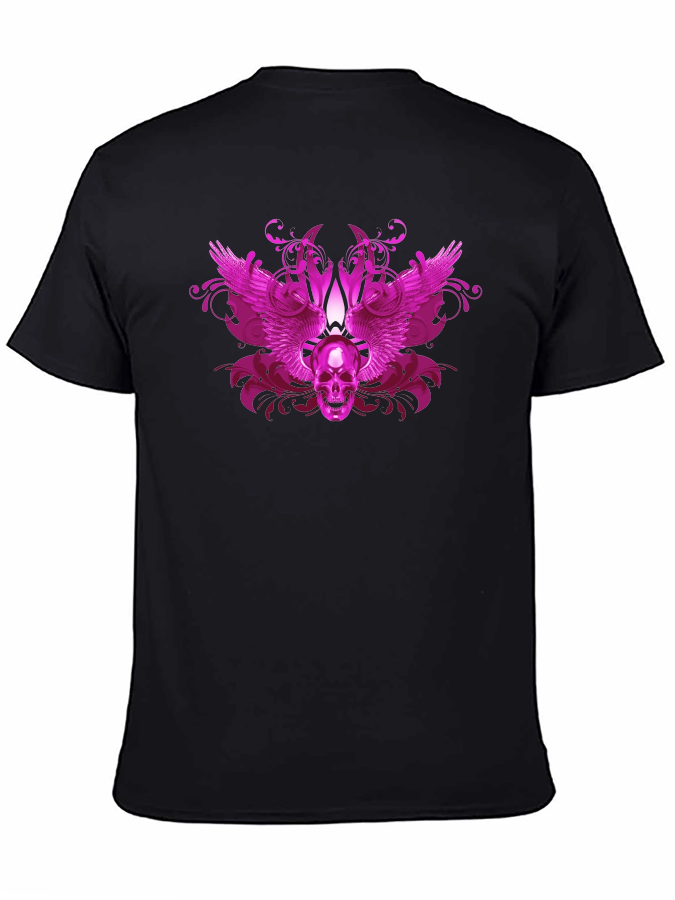 Skull Wings Graphic T-Shirt - Gothic Style