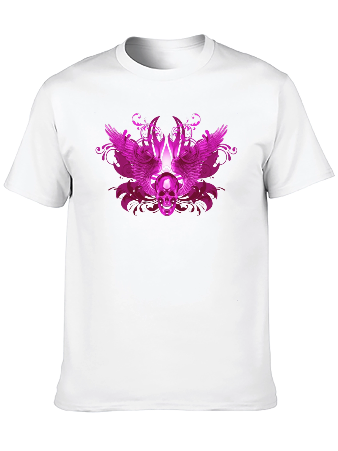 Skull Wings Graphic T-Shirt - Gothic Style