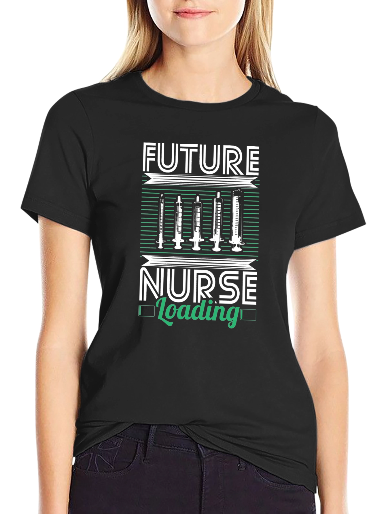 Future Nurse Loading Graphic T-Shirt