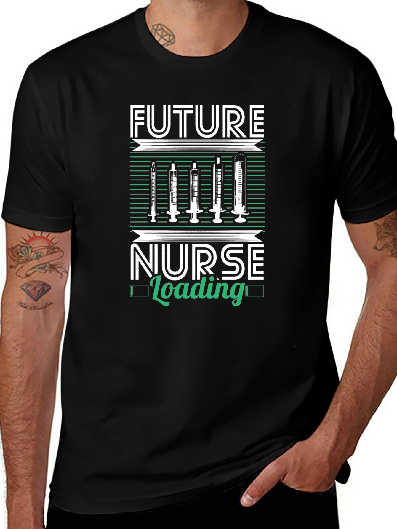 Future Nurse Loading Graphic T-Shirt