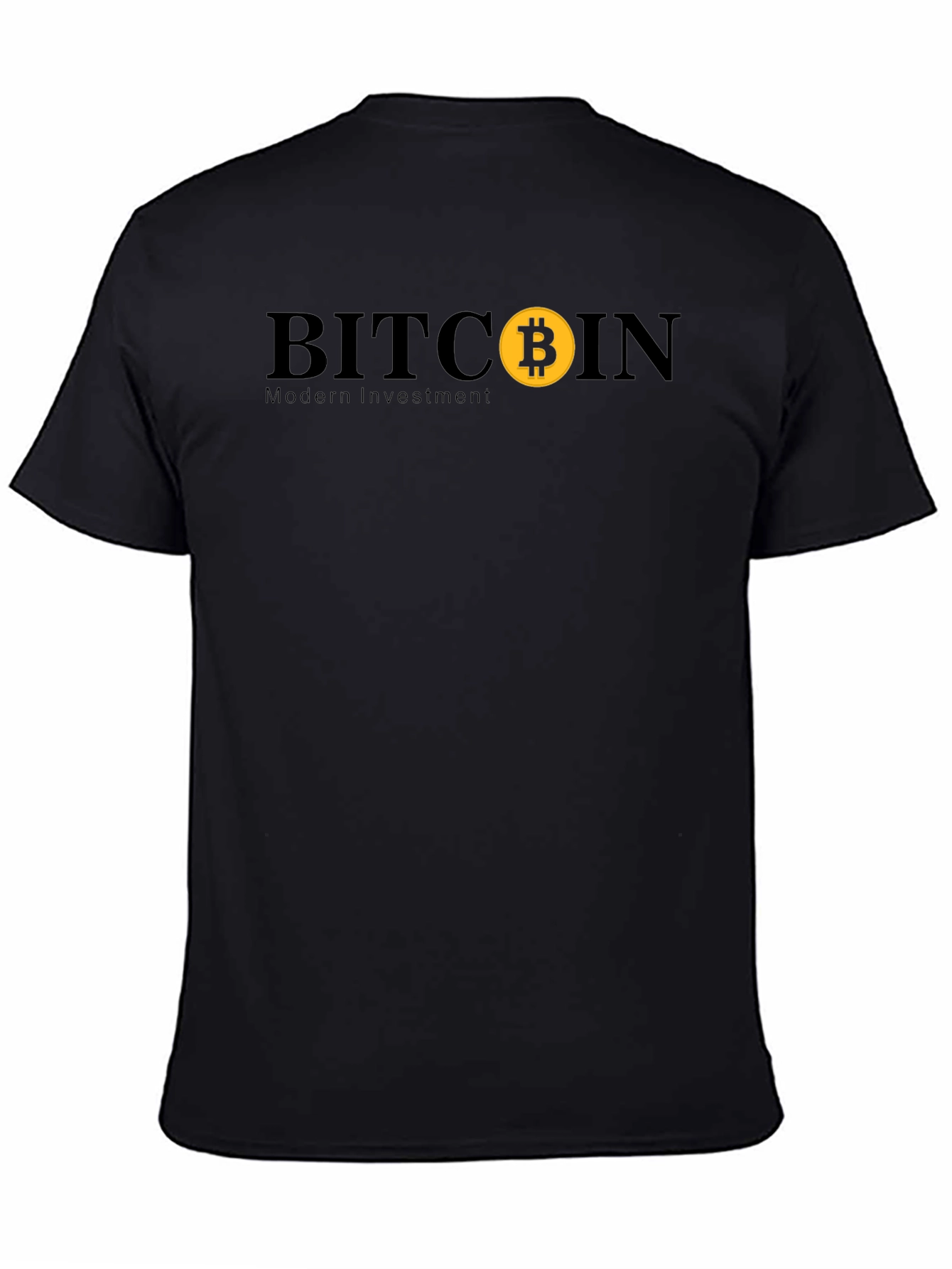 Bitcoin Modern Investment Black T-Shirt