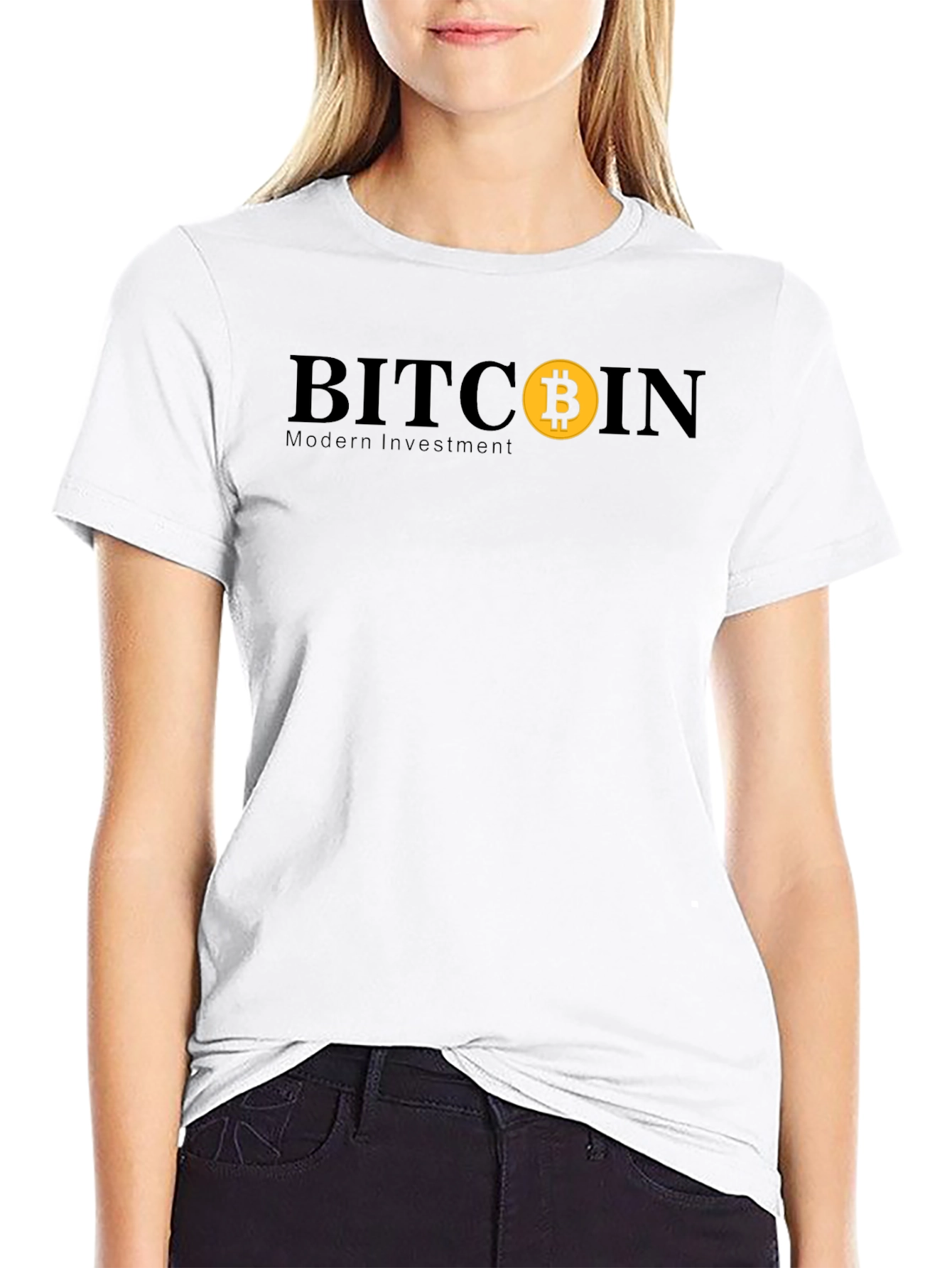 Bitcoin Modern Investment Black T-Shirt