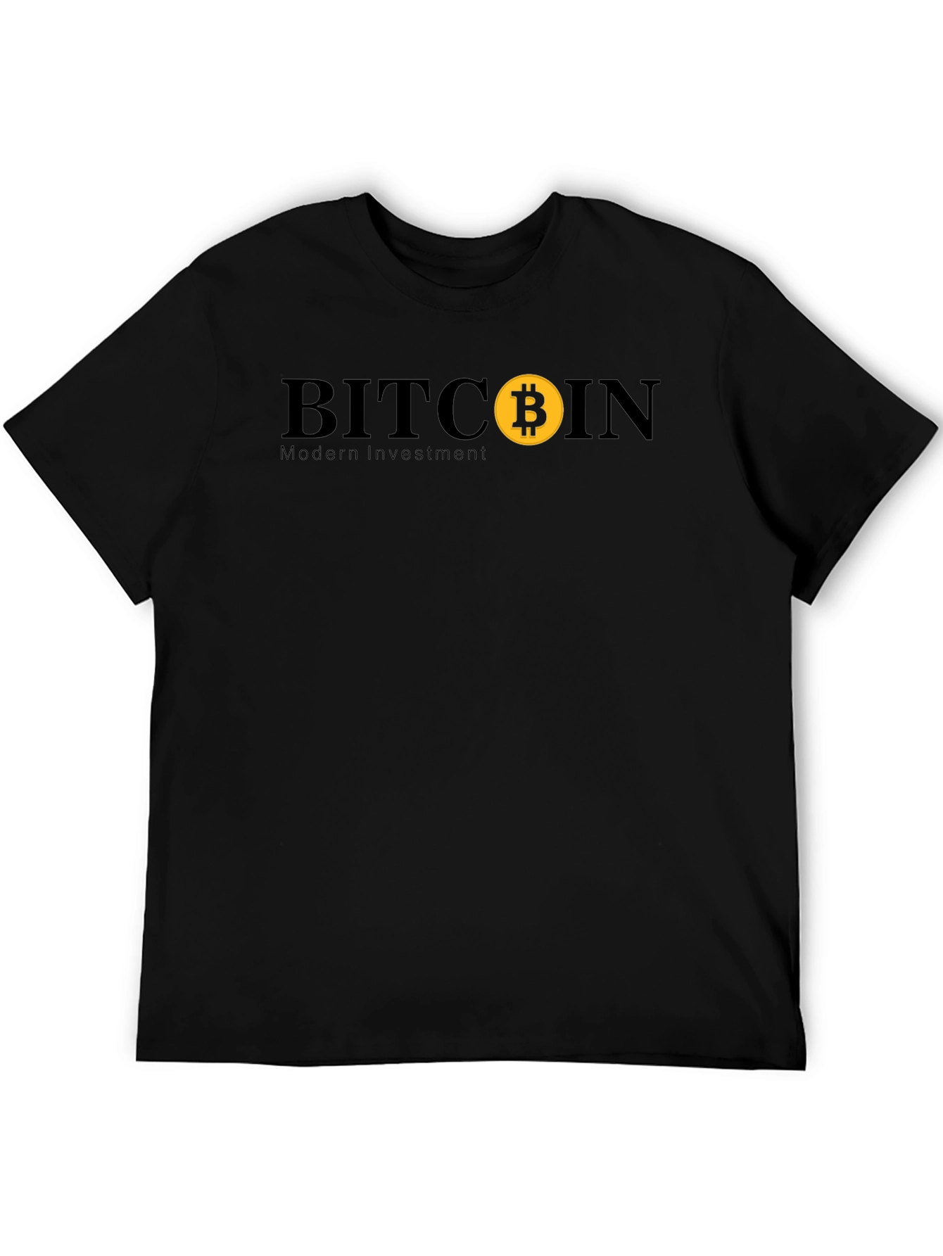 Bitcoin Modern Investment Black T-Shirt