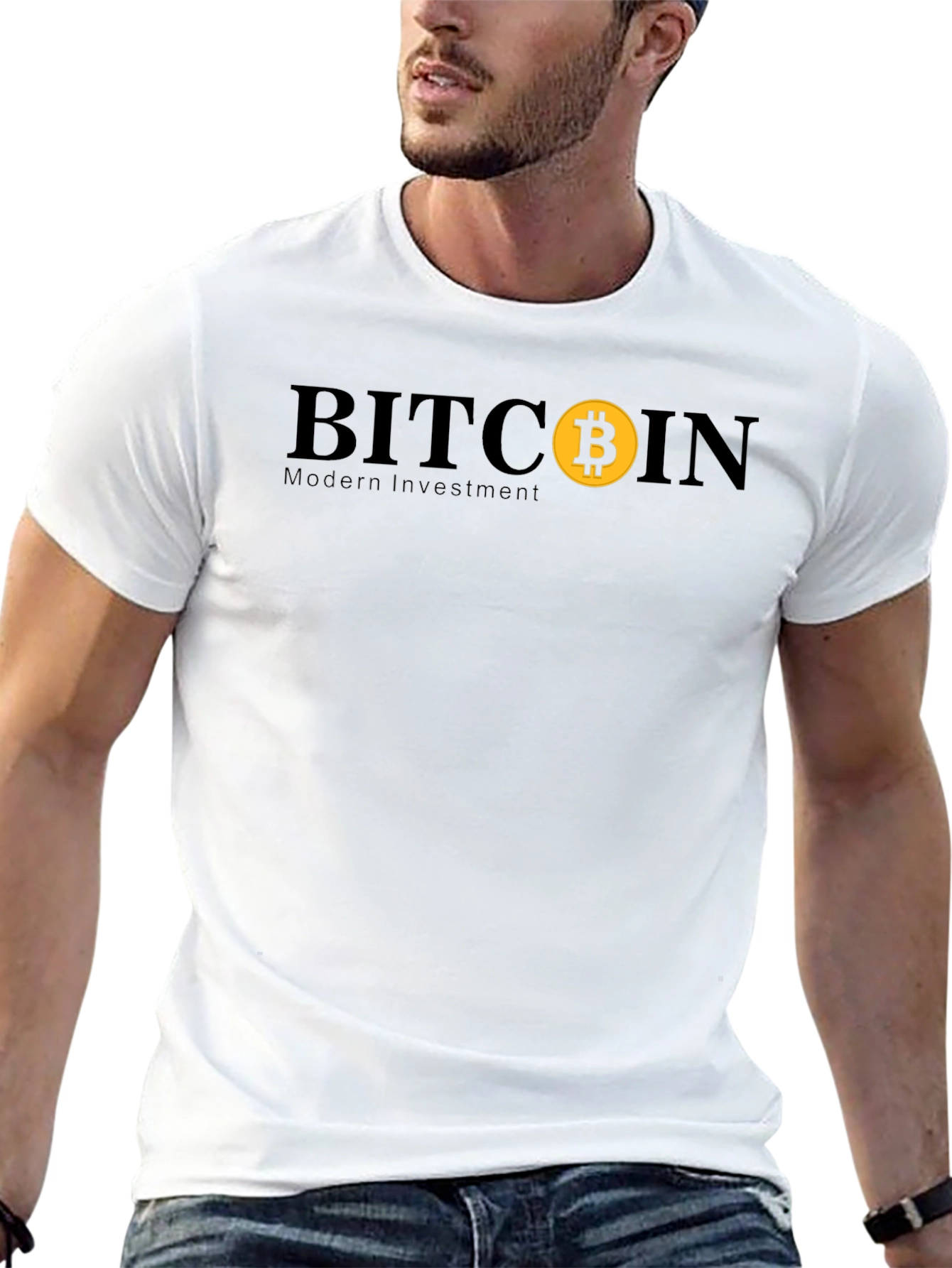 Bitcoin Modern Investment Black T-Shirt