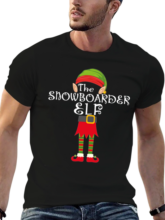 Snowboarder Elf Graphic Tee