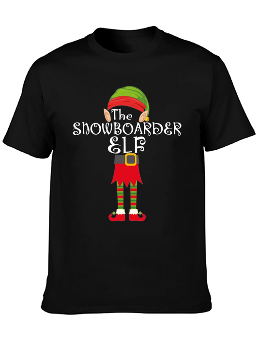 Snowboarder Elf Graphic Tee