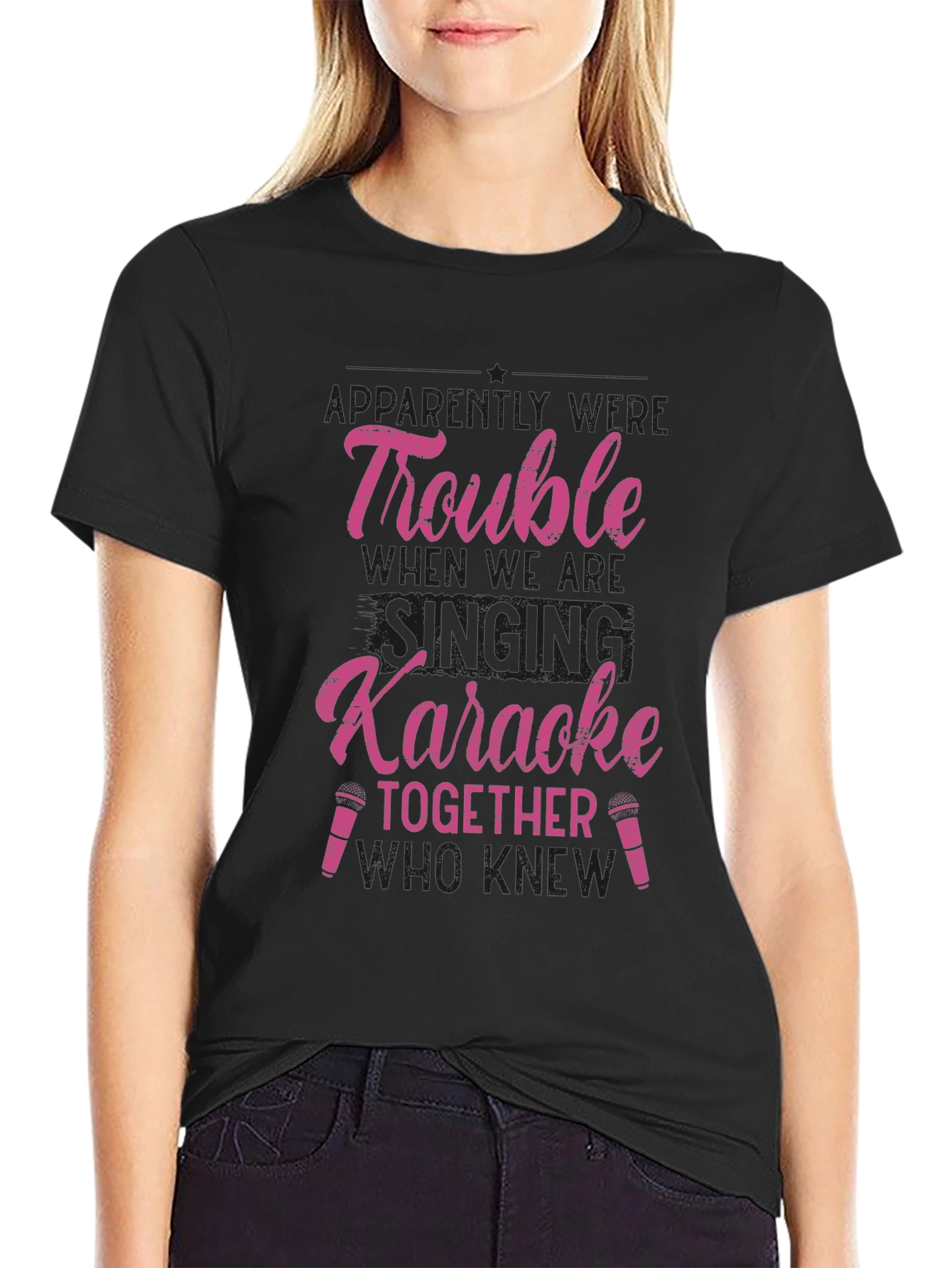 Karaoke Trouble Graphic Tee
