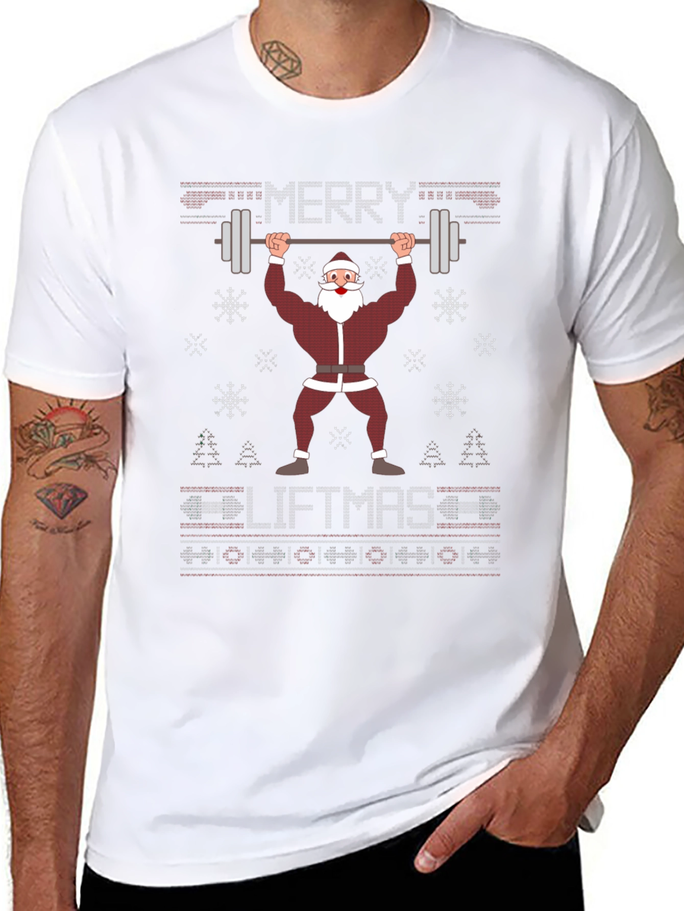 Merry Liftmas Santa Workout T-Shirt