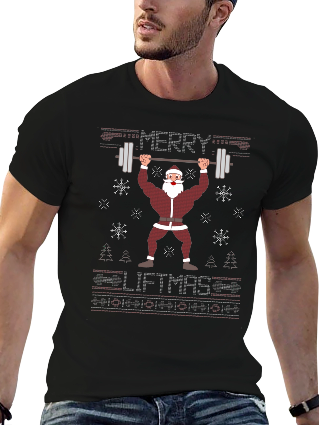 Merry Liftmas Santa Workout T-Shirt