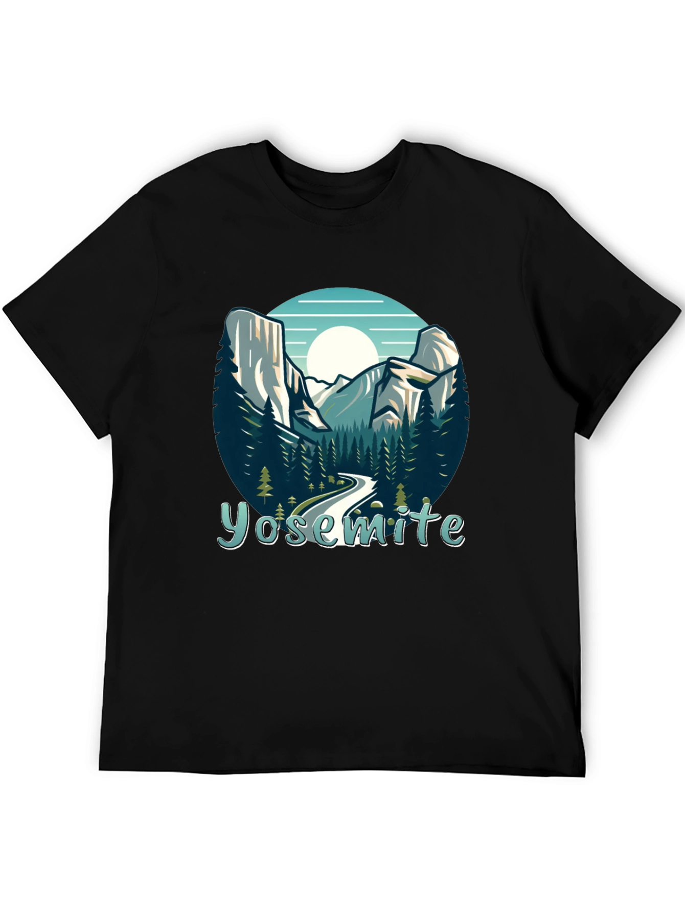 Yosemite National Park Graphic Tee - Black