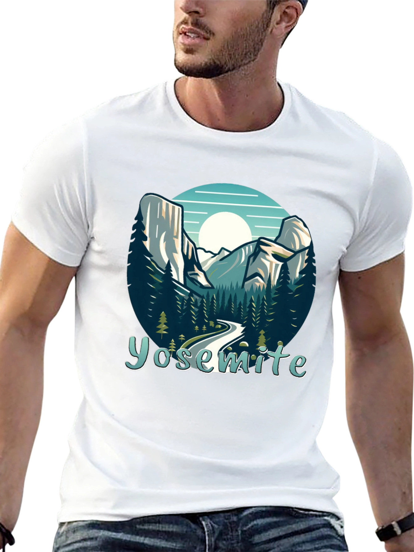 Yosemite National Park Graphic Tee - Black
