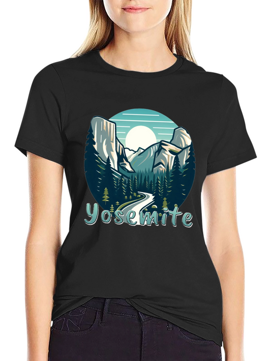 Yosemite National Park Graphic Tee - Black