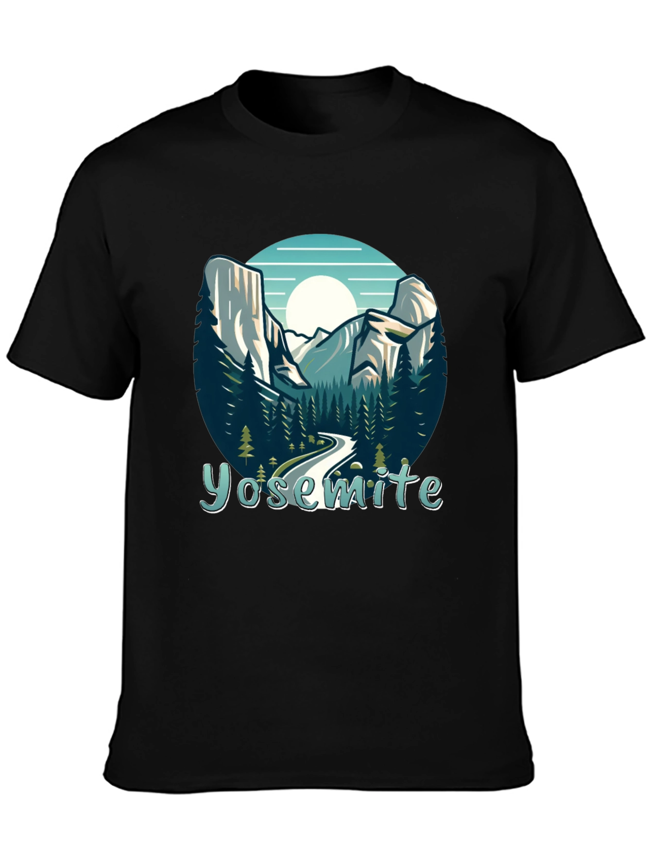 Yosemite National Park Graphic Tee - Black