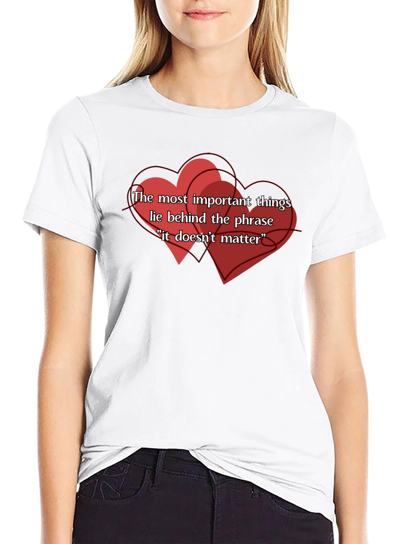 Important Things Tee - Heart Design