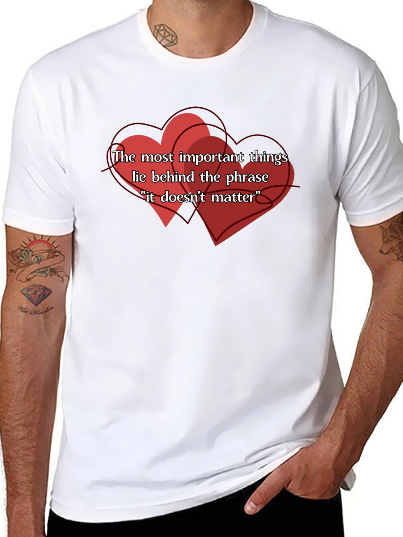 Important Things Tee - Heart Design