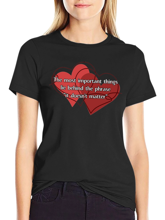 Important Things Tee - Heart Design