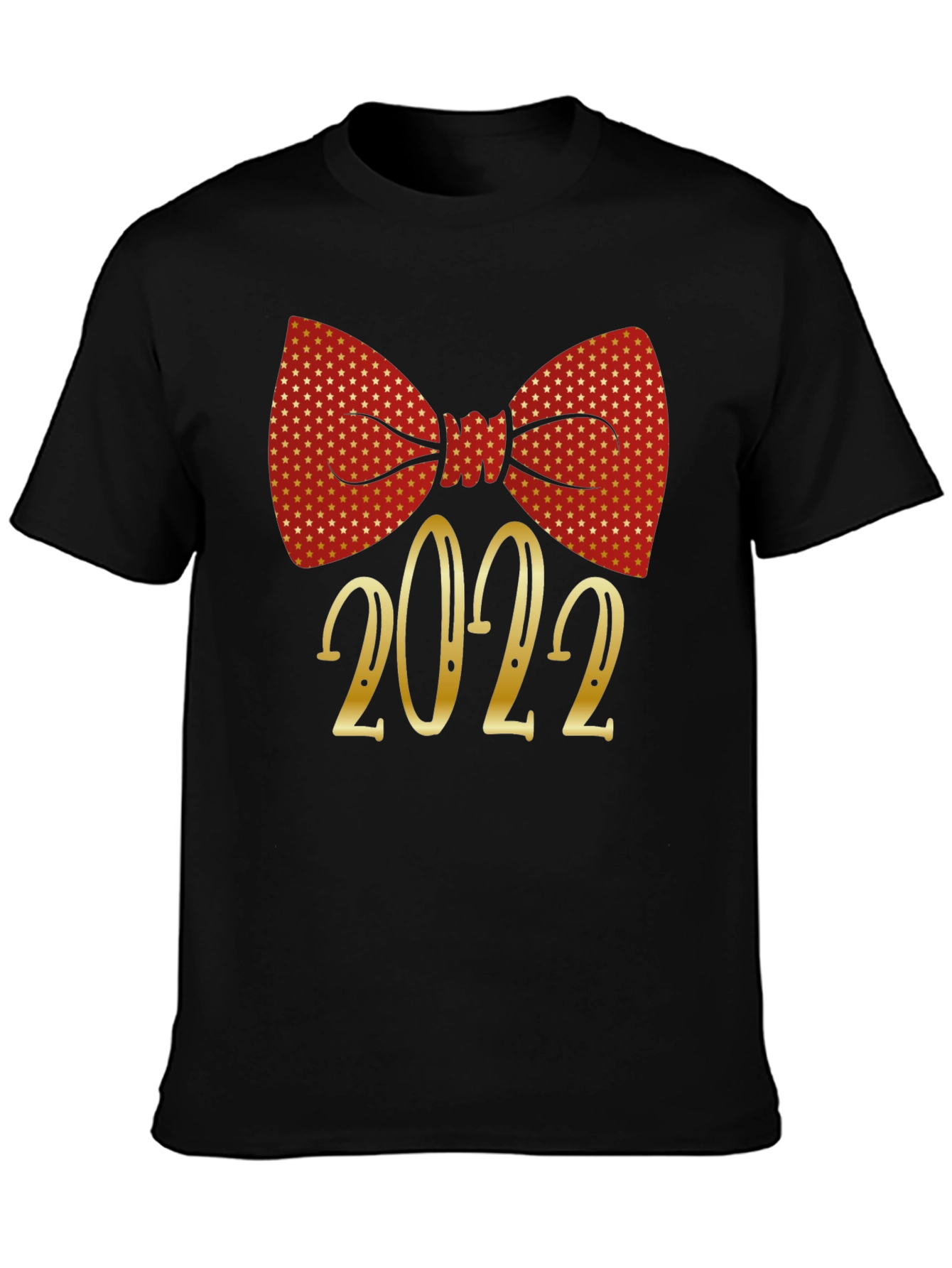 Festive 2022 Bow Tie Graphic T-Shirt