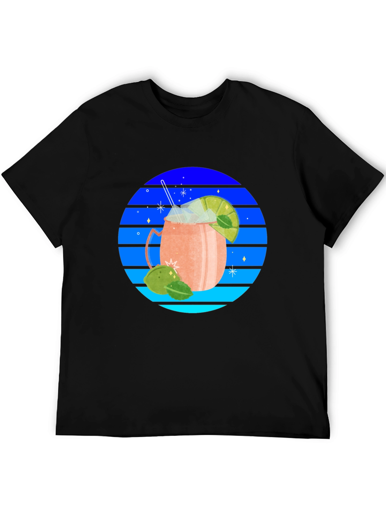 Retro Cocktail Graphic T-Shirt