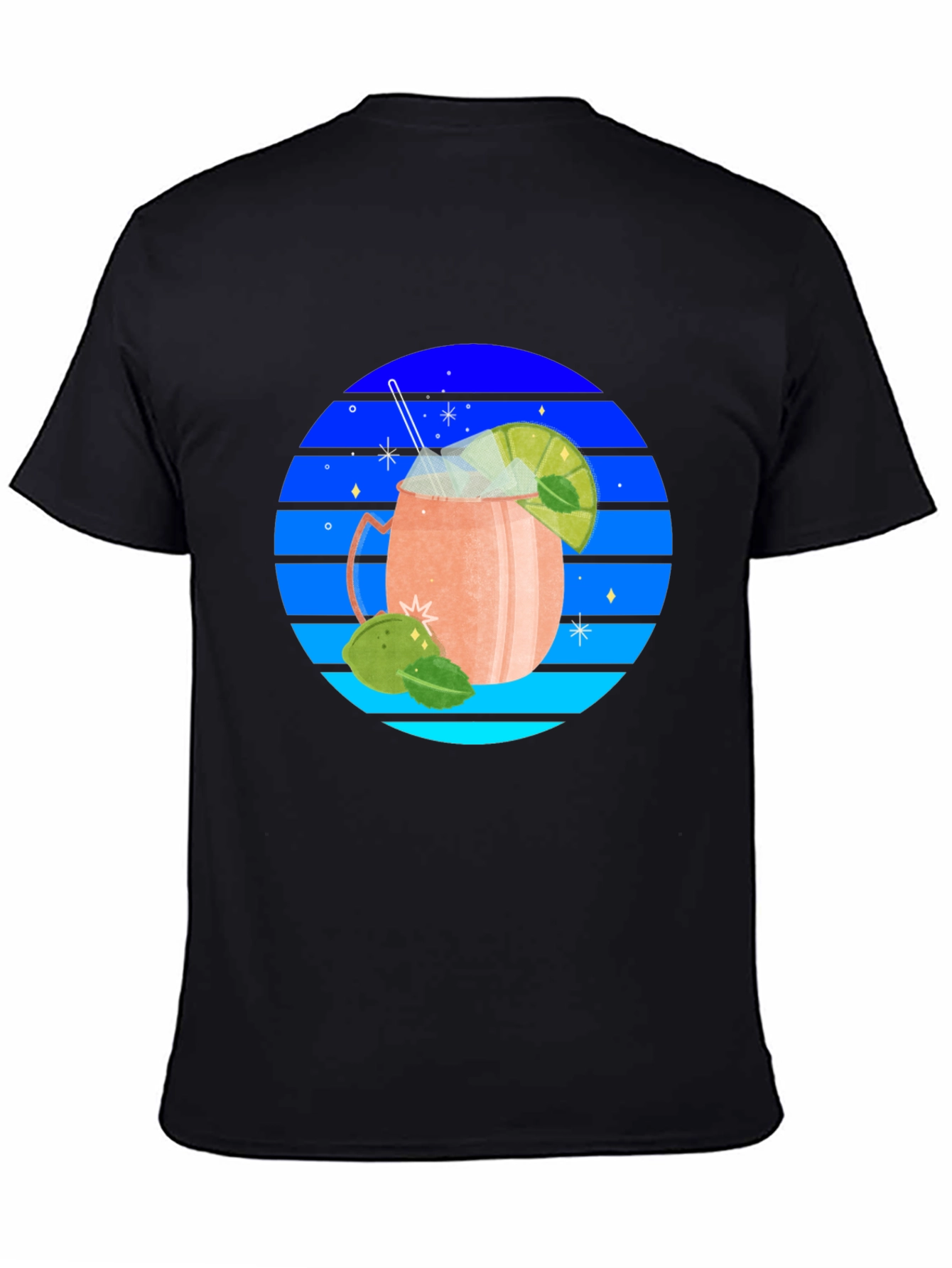 Retro Cocktail Graphic T-Shirt