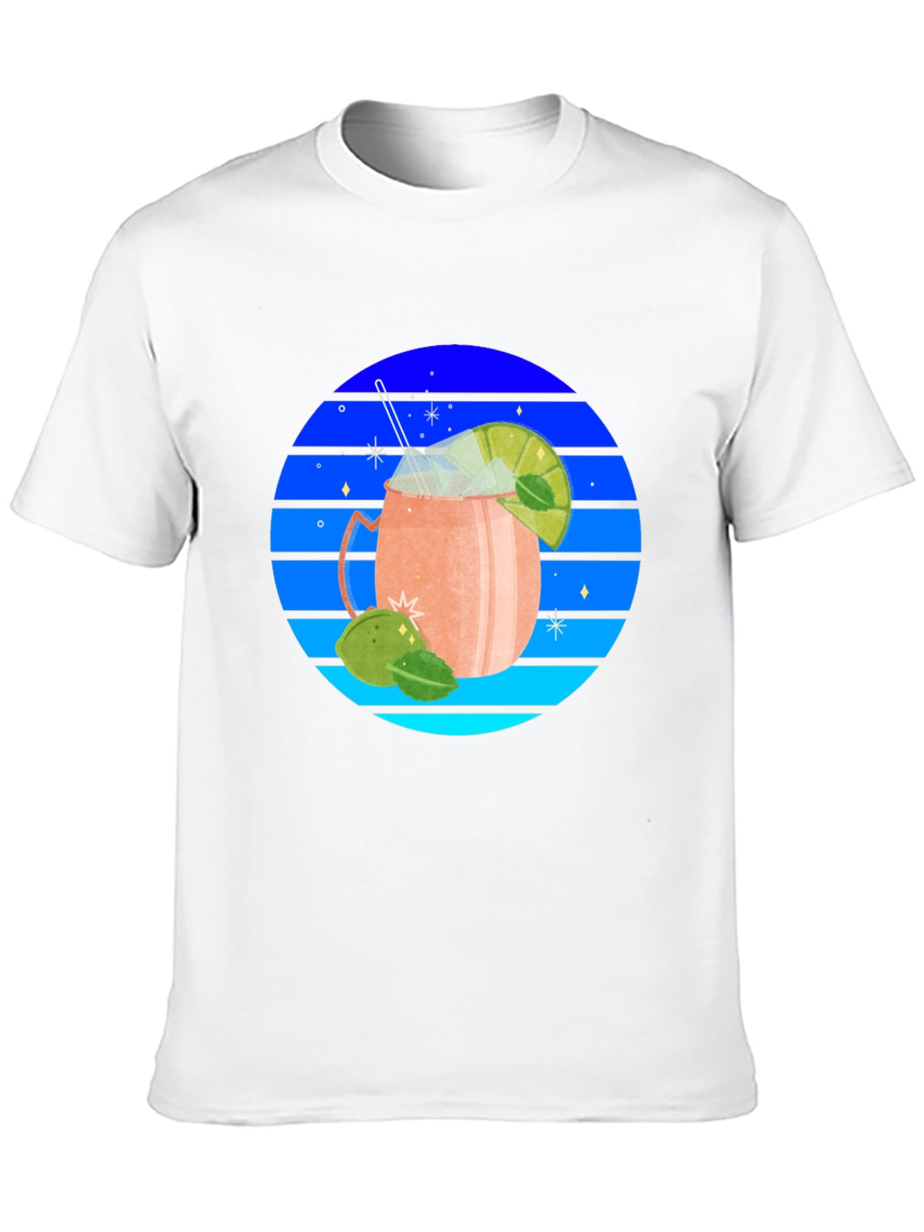Retro Cocktail Graphic T-Shirt