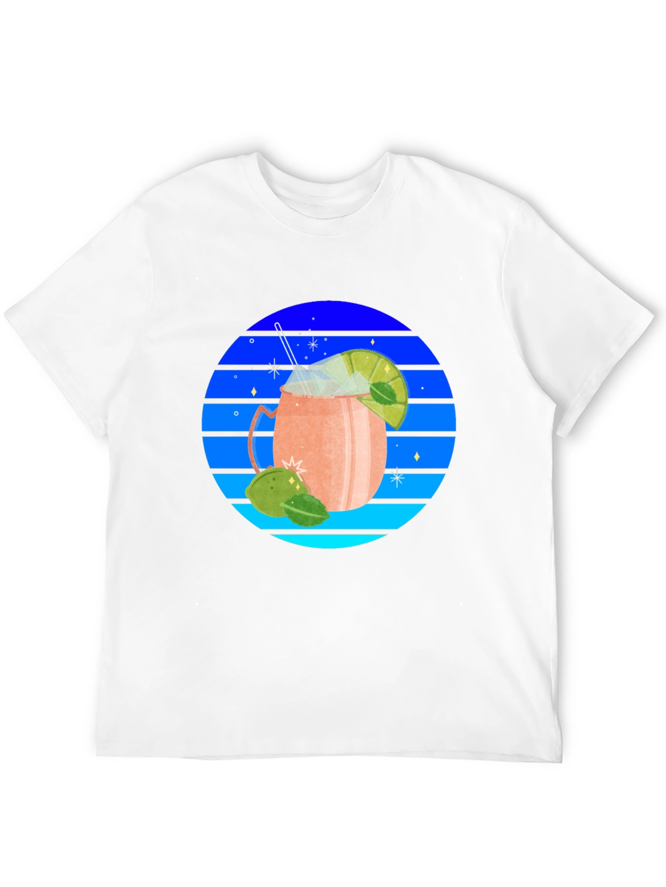 Retro Cocktail Graphic T-Shirt