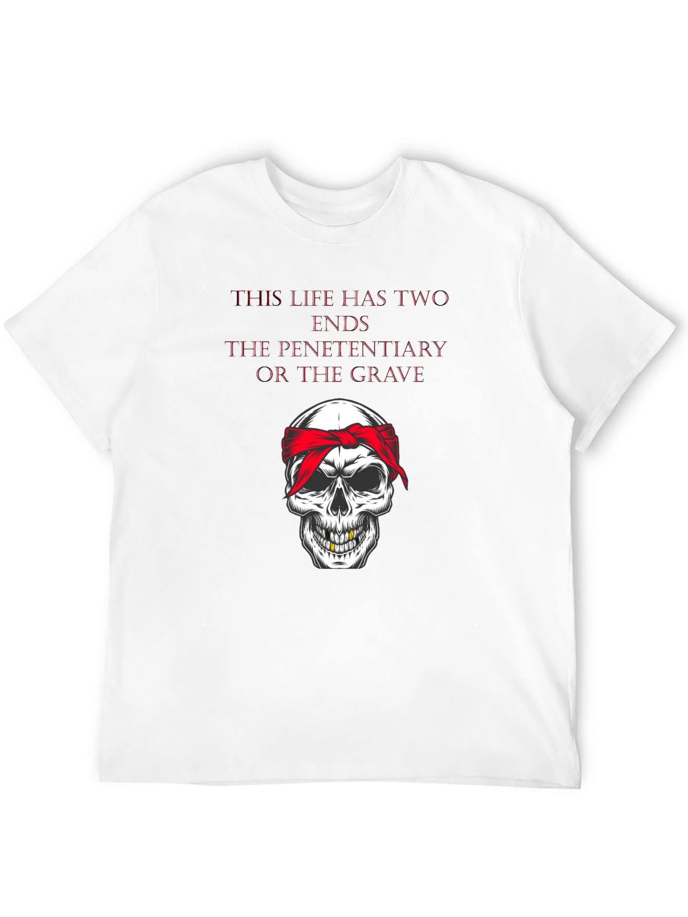Skull Bandana Graphic T-Shirt