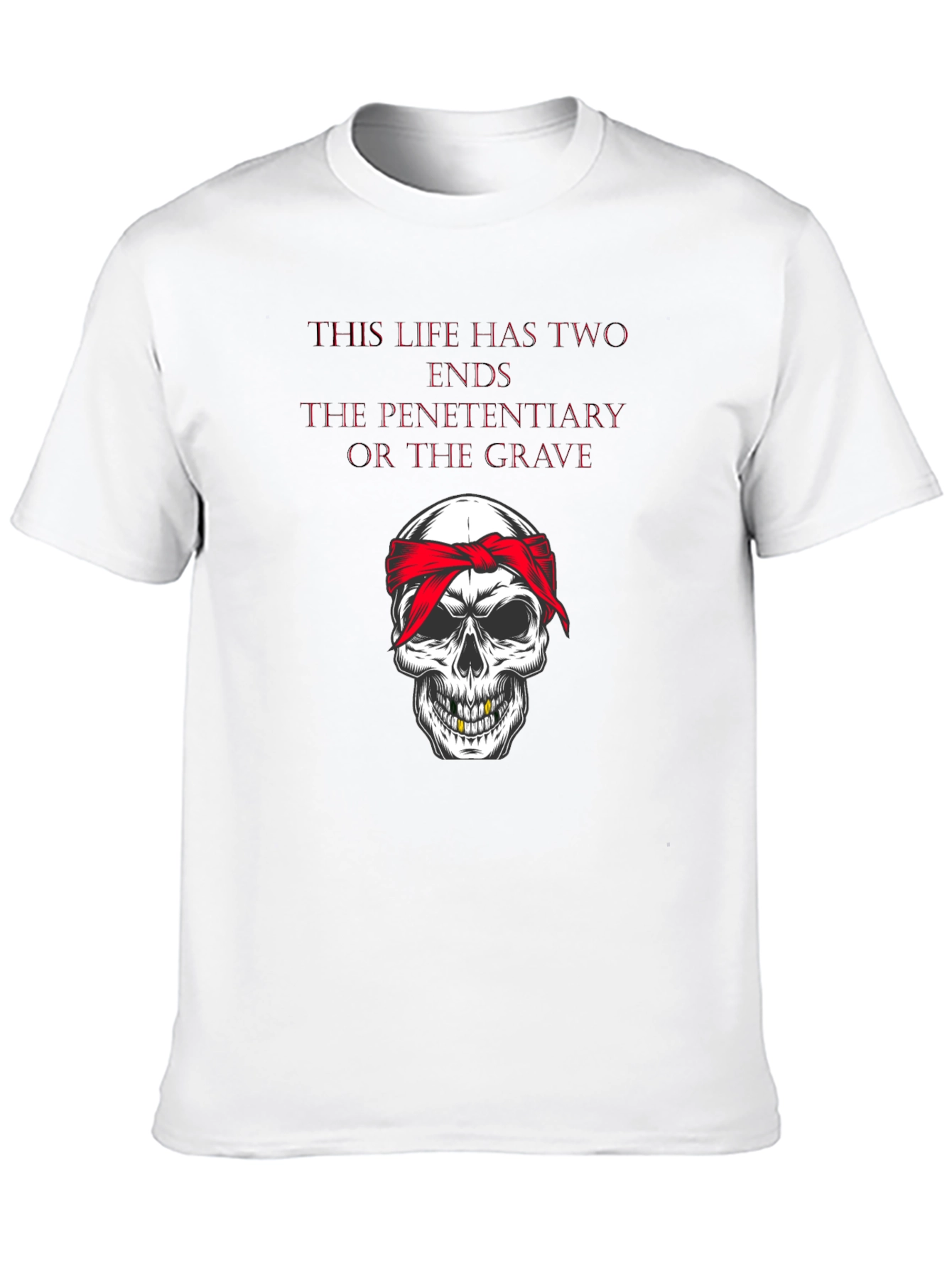 Skull Bandana Graphic T-Shirt