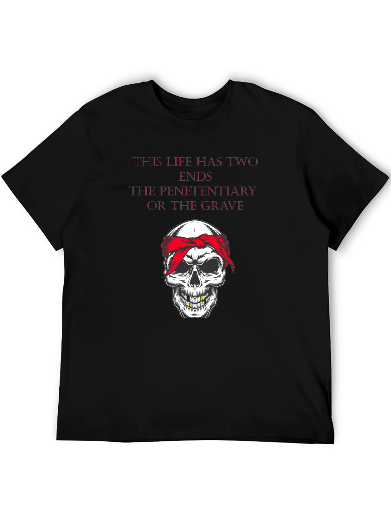 Skull Bandana Graphic T-Shirt