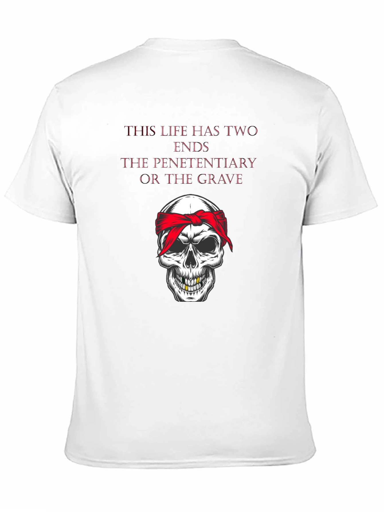 Skull Bandana Graphic T-Shirt