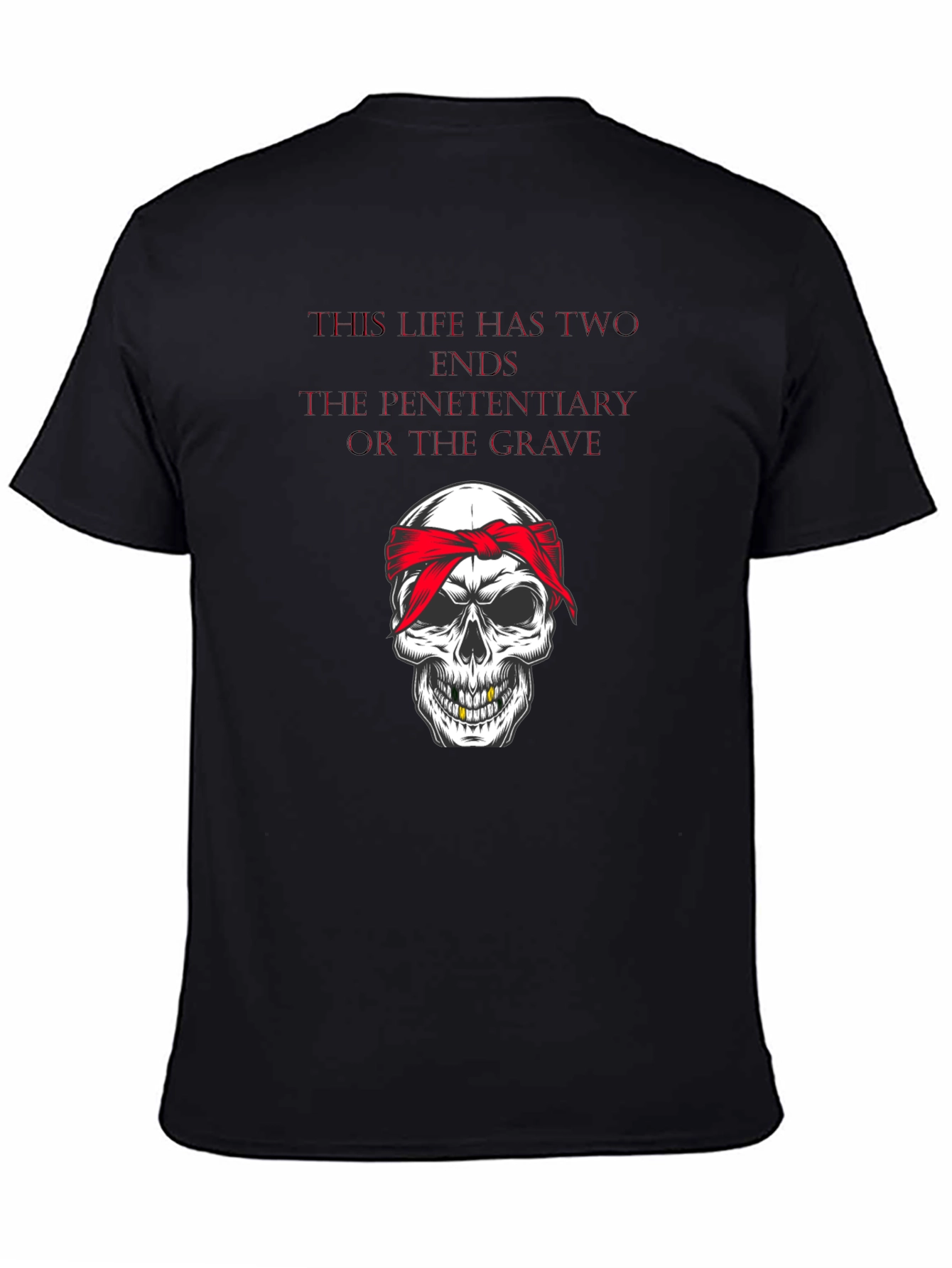 Skull Bandana Graphic T-Shirt
