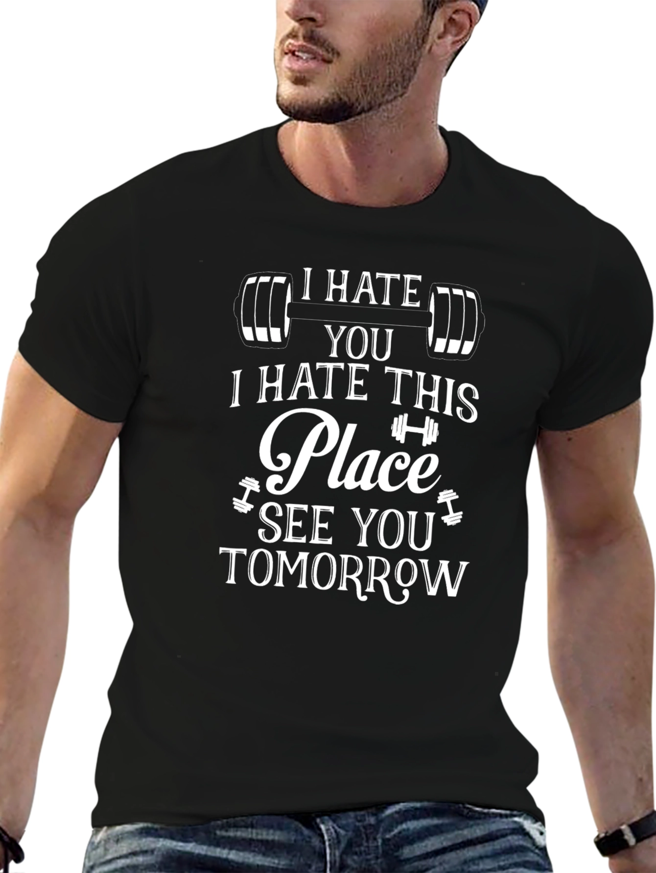 I Hate You I Hate This Place Graphic Tee