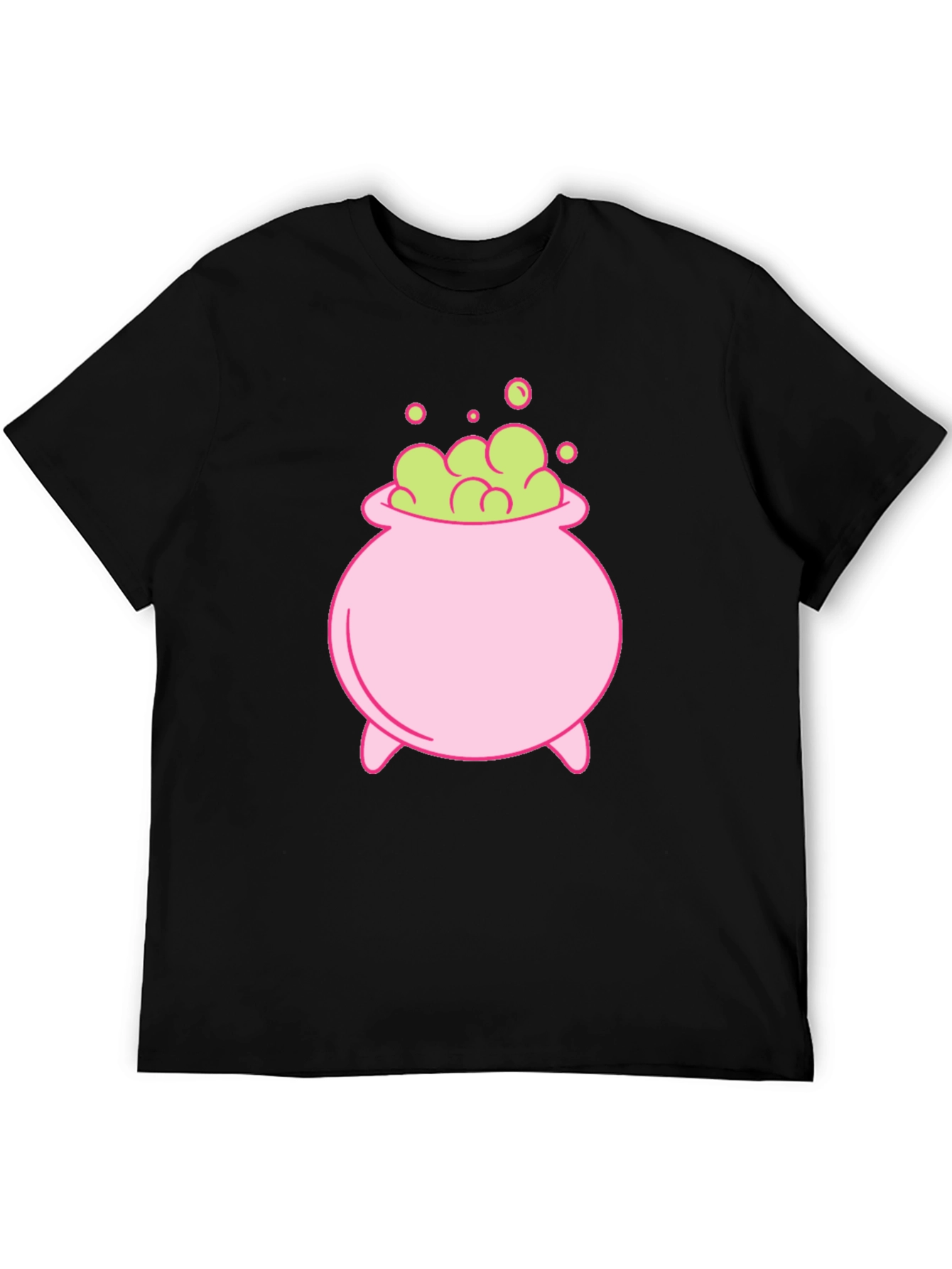 Cute Cartoon Witch Cauldron Graphic Tee