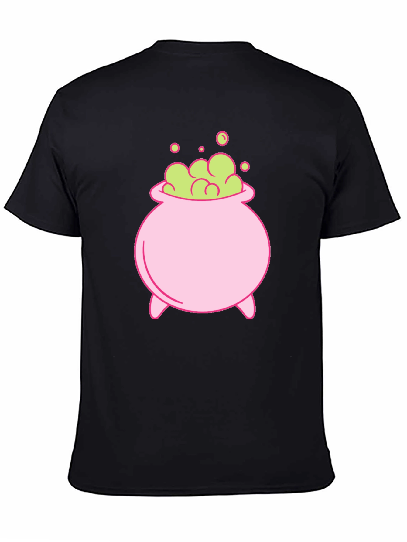 Cute Cartoon Witch Cauldron Graphic Tee