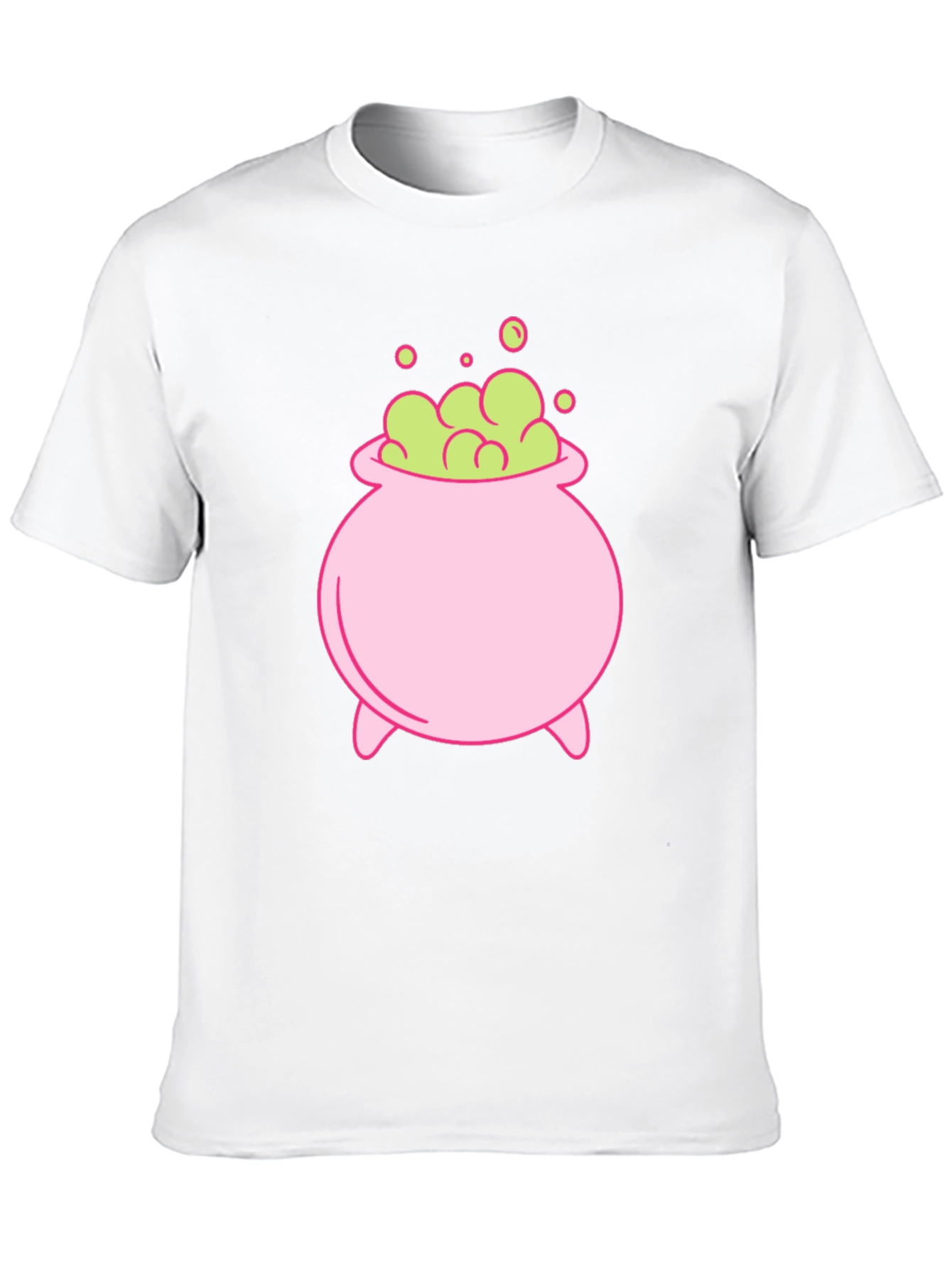 Cute Cartoon Witch Cauldron Graphic Tee