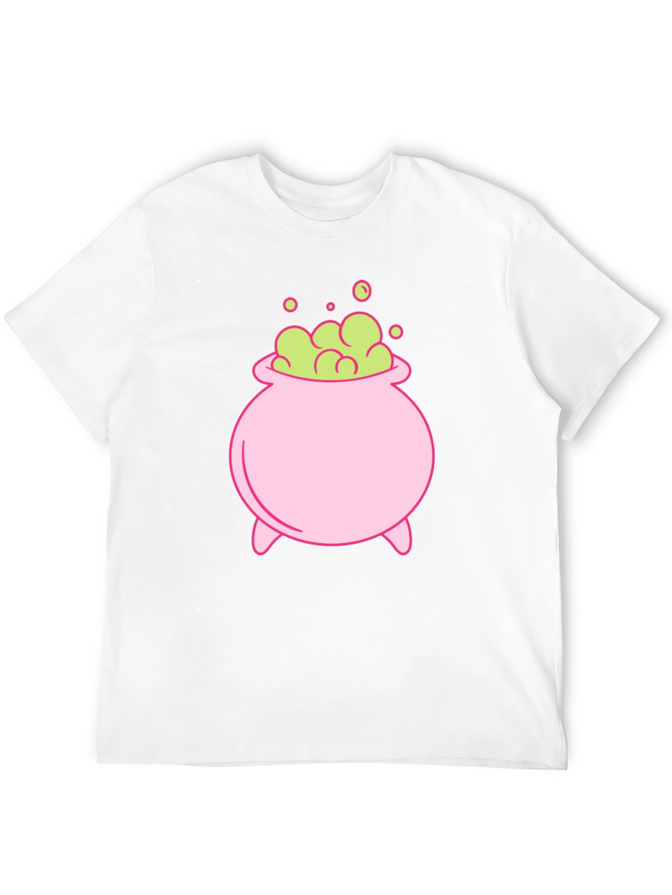 Cute Cartoon Witch Cauldron Graphic Tee