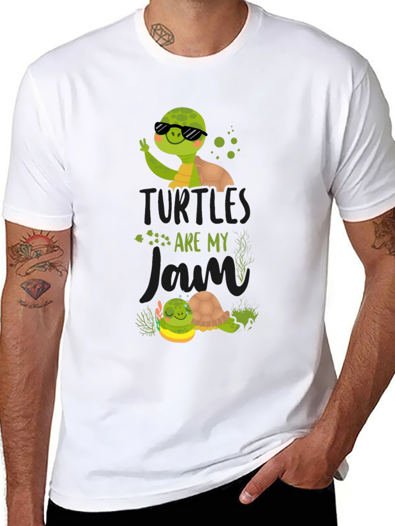 Turtles Are My Jam Black T-Shirt