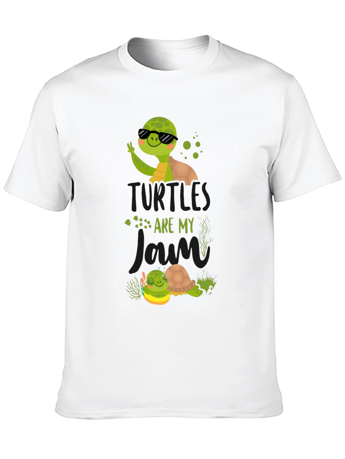 Turtles Are My Jam Black T-Shirt