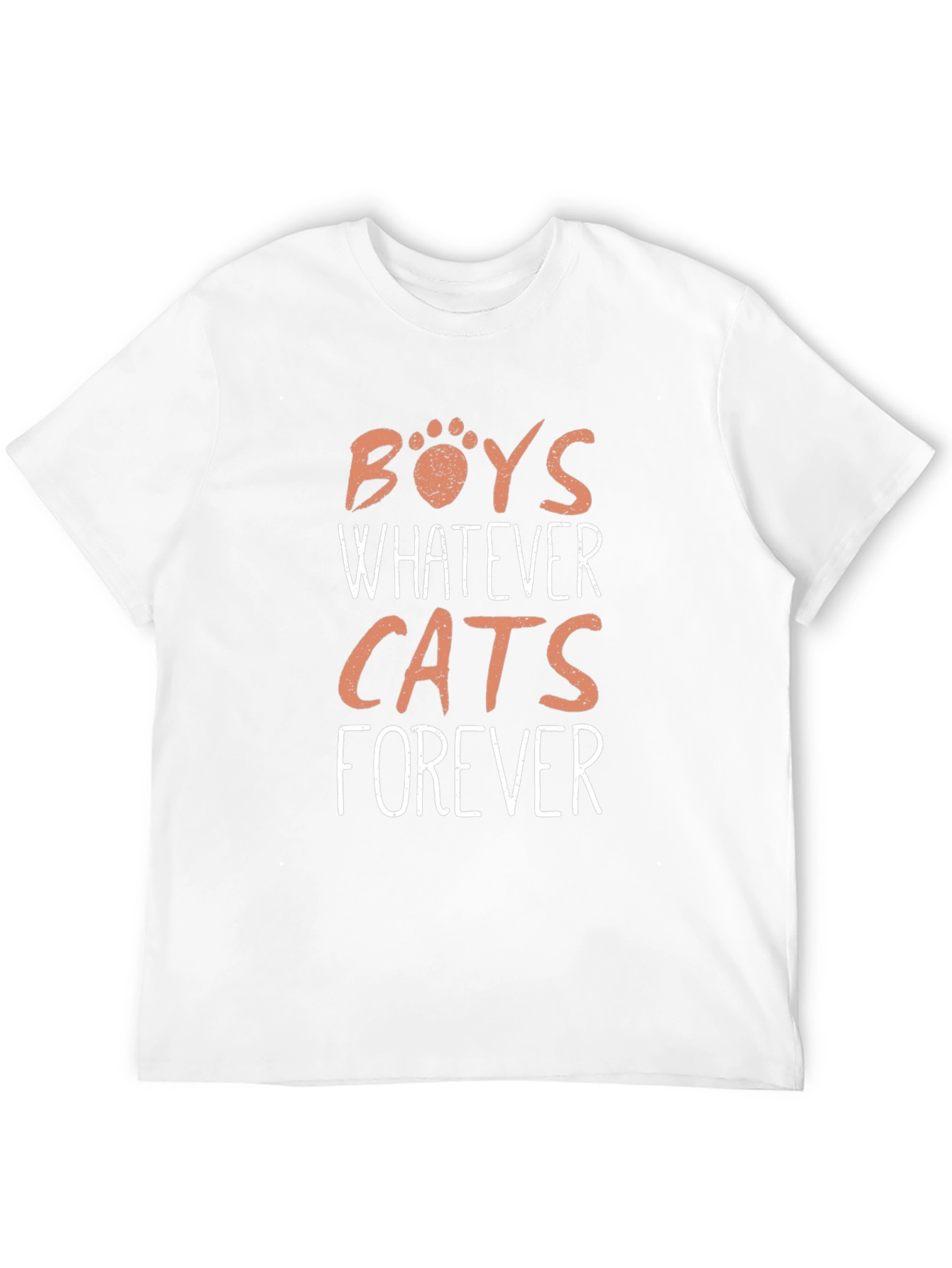 Boys Whatever Cats Forever Graphic Tee
