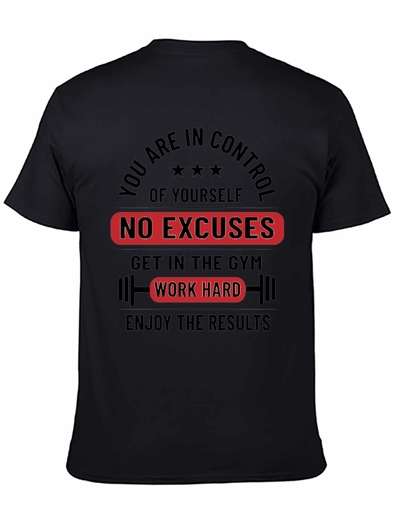 Motivational Workout T-Shirt - No Excuses