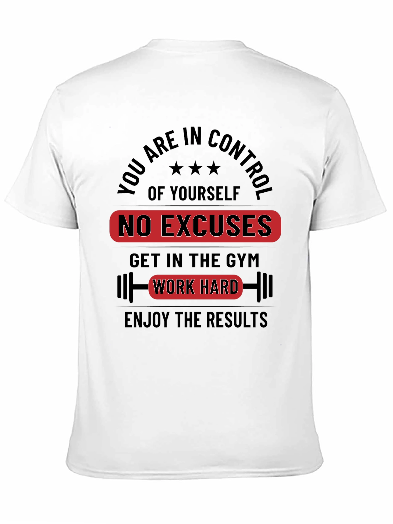 Motivational Workout T-Shirt - No Excuses