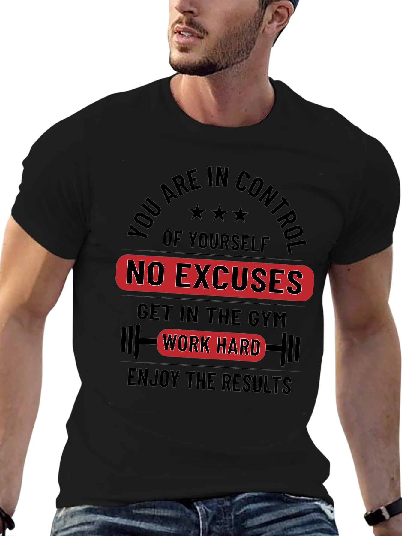 Motivational Workout T-Shirt - No Excuses