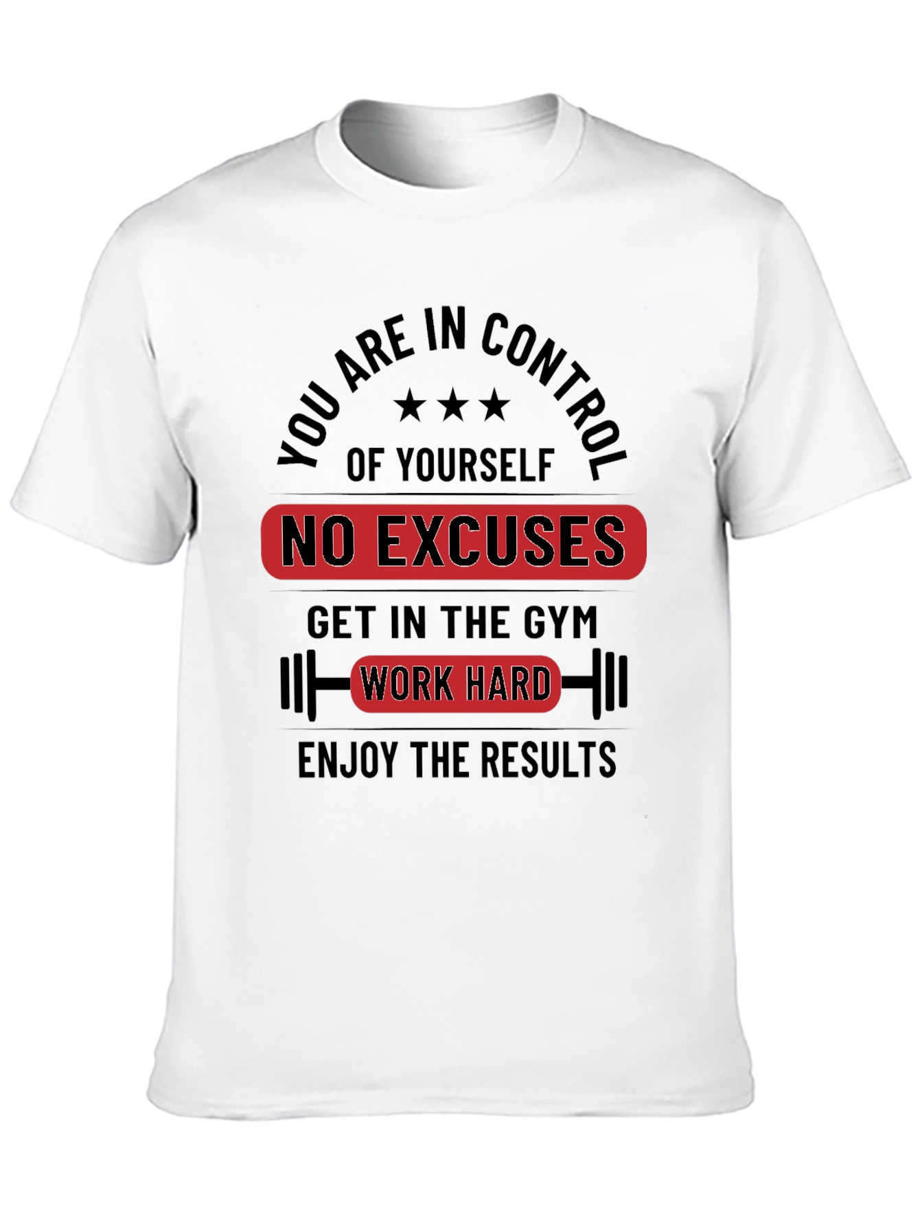 Motivational Workout T-Shirt - No Excuses