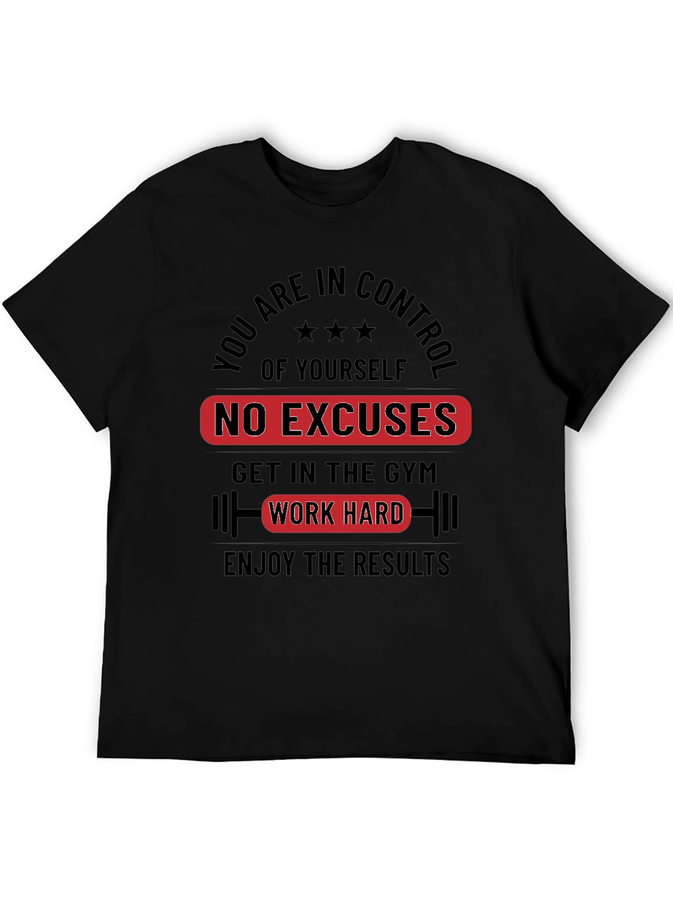 Motivational Workout T-Shirt - No Excuses
