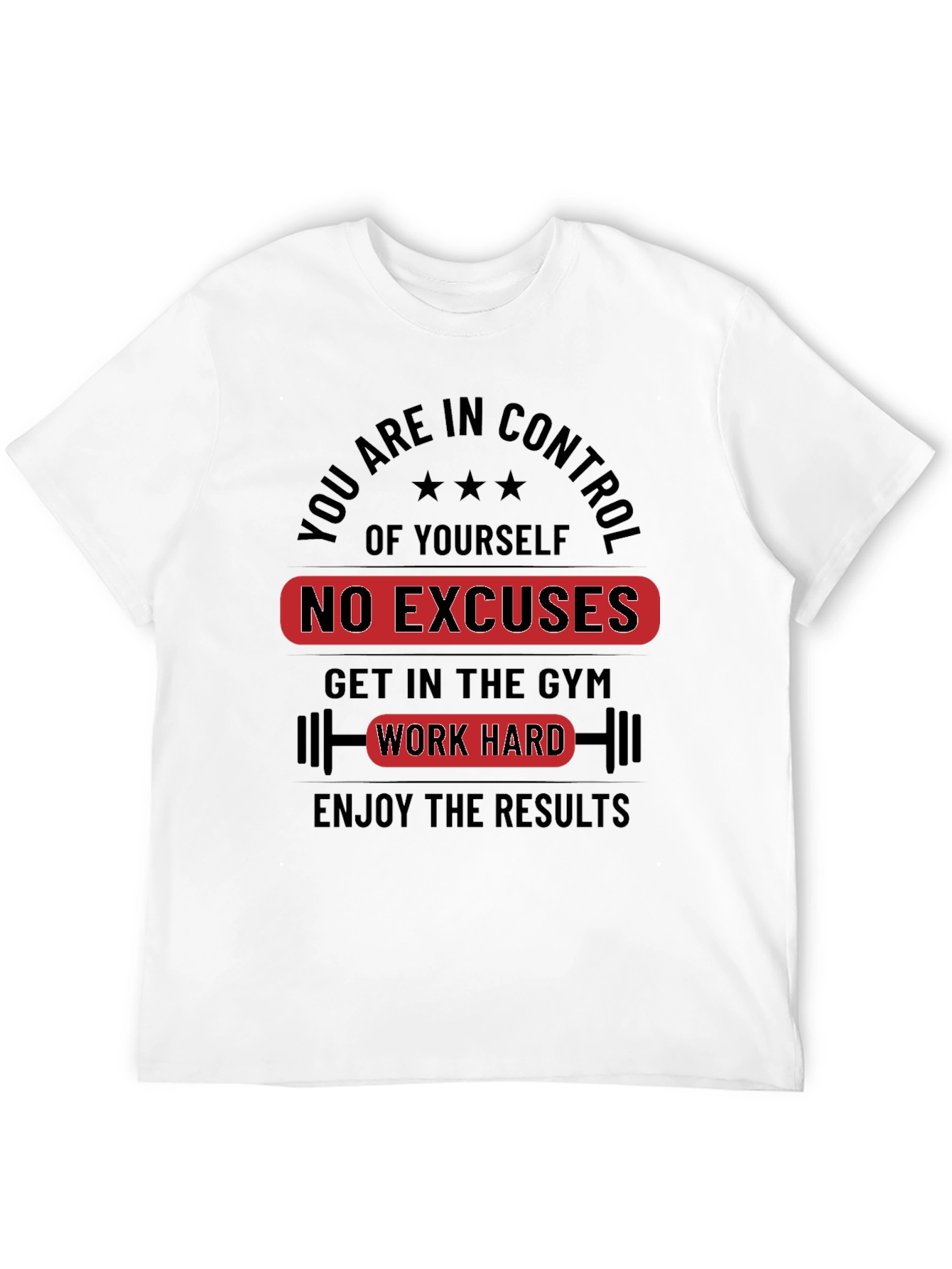 Motivational Workout T-Shirt - No Excuses